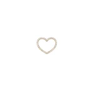 18k Diamond Heart Pendant