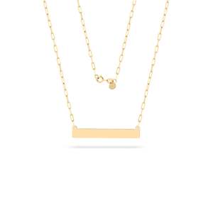 18k gold jewellery: Mum Tag Necklace Short