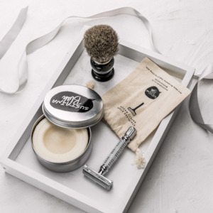 Gift Set: Luxury Shaving Gift Pack - Minimalist Silver