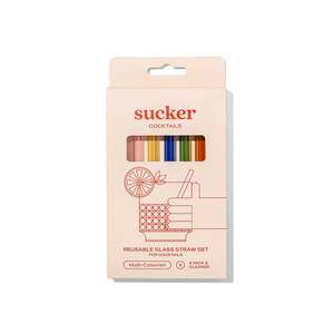 Frontpage: Cocktail Glass Drinking Straws - Multi-colour