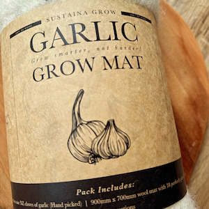 Frontpage: Garlic Grow Mat – Grow Smarter, Not Harder! (Garlic Included)