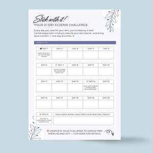 All: 21-Day Eczema Challenge Tracker E-book