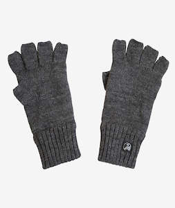 Wool Fingerless Glove with Fleece Lining