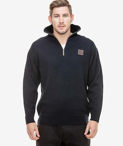Men's Mariner Wool Zip Neck Sweater