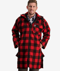 Men's Mosgiel Wool Bushshirt with Zip-up Front