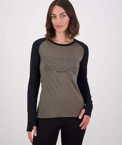 Womens Knitwear Jumpers: Women's Kepler Merino Long Sleeve Raglan T-Shirt