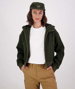 Womens Jackets: Women's Kentwood Cropped Wool Hoodie