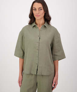 Women's Ethel Linen Short Sleeve Shirt