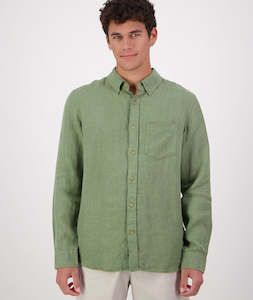 Men's Puhoi Linen Long Sleeve Shirt