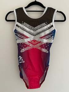 Leotards & Unitards: Milano Pink, Black & Silver with mesh and diamante detail