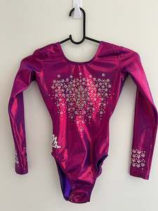 Long Sleeve: Milano Dark Pink long sleeve with Diamantes