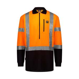 High Visibility: HI-VIS CLIMB-MAX REFLECTIVE LONG SLEEVE POLO