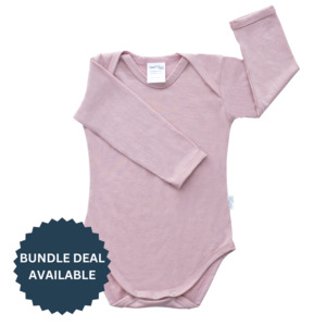 Long Sleeve Merino Bodysuit | Blush