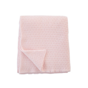 Blankets Wraps: Merino Knit Blanket | Light Pink