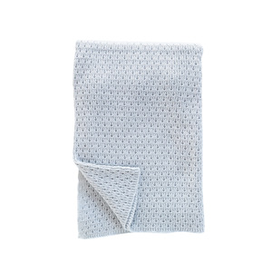 Blankets Wraps: Merino Knit Blanket | Light Blue