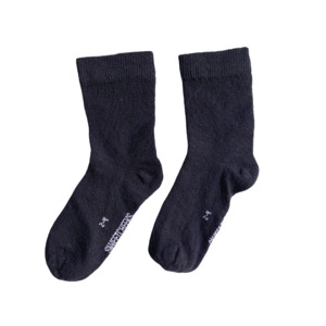 School Tights Socks: Crew Merino Socks | Navy