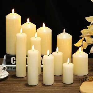 Products: LED Pillar Chapel Candle - Sweet As Decor NZ