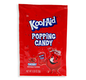 KOOL-AID POPPING CANDY POUCH - CHERRY