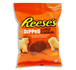 Chocolates: REESES PEG BAG - DIPPED ANIMAL CRACKERS