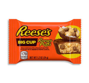 REESES PEANUT BUTTER CUP - W/ REESES PUFFS