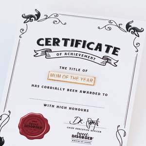 Mum of the Year Award Badge
