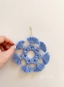 Christmas Decor: LAVENDER BLUE SNOWFLAKE