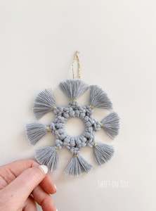 Christmas Decor: DUCK EGG BLUE SNOWFLAKE