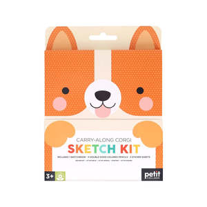 Staff Picks: Petit Collage Carry-Along Sketch Kit - Corgi