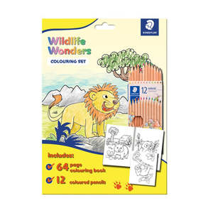 Staedtler Colouring Book Set - Wildlife Wonders