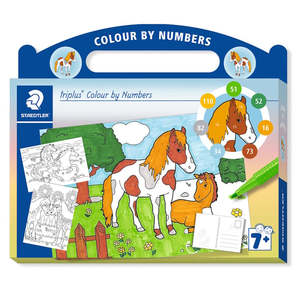 Staedtler Triplus Colour By Numbers Kit - Horses