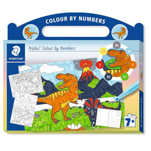 Staedtler Triplus Colour By Numbers Kit - Dinosaurs