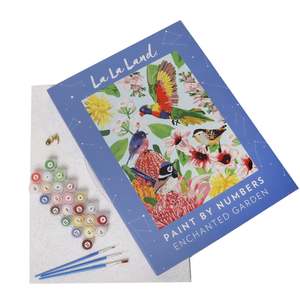 La La Land Enchanted Garden Paint By Numbers Kit