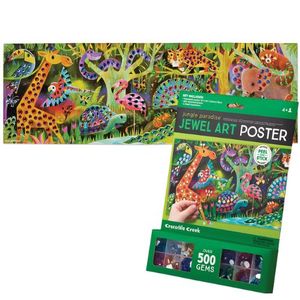 Croc Creek Jewel Art Poster Jungle Paradise
