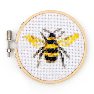 Mini Cross Stitch Kit - Bee