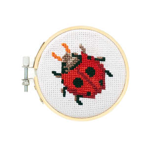 Mini Cross Stitch Kit - Ladybug