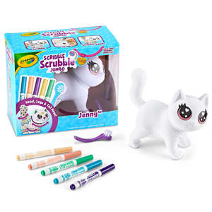Art Supplies: Crayola Scribble Scrubbie Poseable Jumbo Pet - Jenny