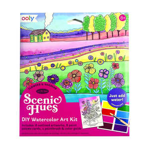 OOLY Scenic Hues DIY Watercolour Art Kit - Flowers & Gardens
