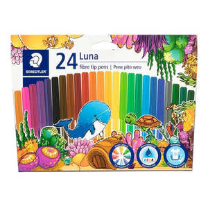Adult Colouring: Staedtler Luna Fibre-Tip Pens 24pk