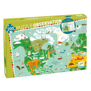 Djeco Around the World 200 Piece Observation Puzzle