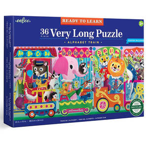 Puzzles: eeBoo 36 Piece Very Long Puzzle - Alphabet Train