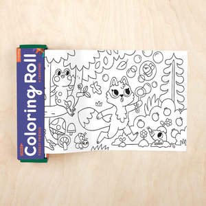Mudpuppy Mini Colouring Roll - Forest Friends