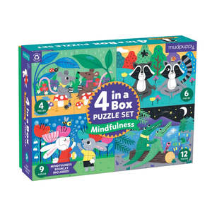 Mudpuppy: 4-in-a-Box Puzzle Sets - Mindfulness