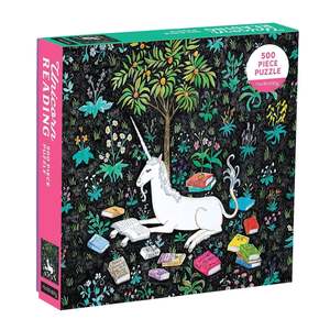 Mudpuppy: Unicorn Reading 500 Piece Family Puzzle