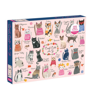 Mudpuppy: Cool Cats A-Z 1000 Piece Family Puzzle