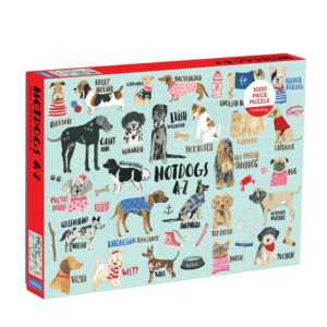 Mudpuppy: Hot Dogs A-Z 1000 Piece Family Puzzle