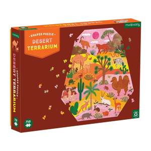 Mudpuppy: Desert Terrarium 750 Piece Shaped Puzzle