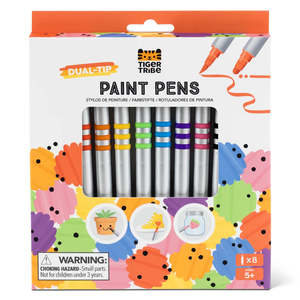 Tiger Tribe: Dual-Tip  Paint Pens 8pk