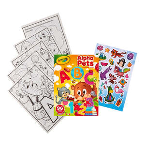 Crayola Alpha Pets Colouring Book 96 Pages