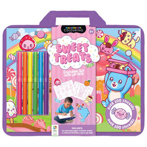 Kaleidoscope: Kaleidoscope Lap Desk Colouring Set - Sweet Treats