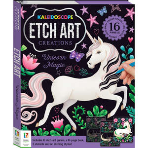 Kaleidoscope: Kaleidoscope Etch Art Creations - Unicorn Magic